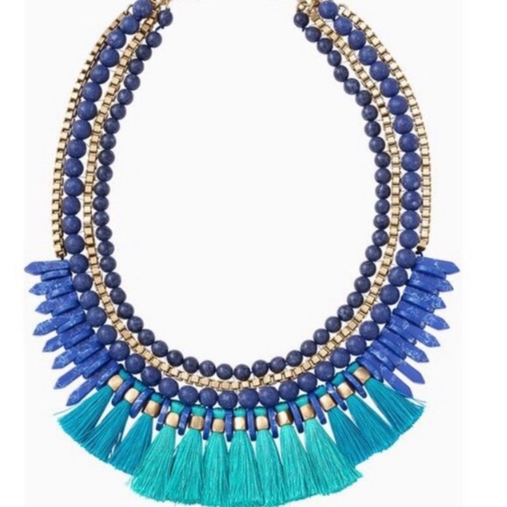 🩵 Stella & Dot Tresse Statement Necklace